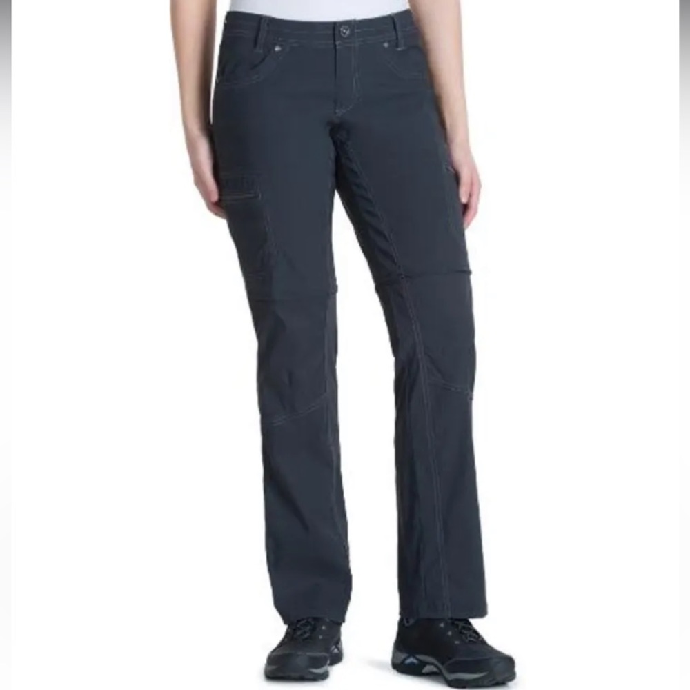 Kuhl Kliffside Convertible Women's Pants Charcoal Gray Size 4 Reg